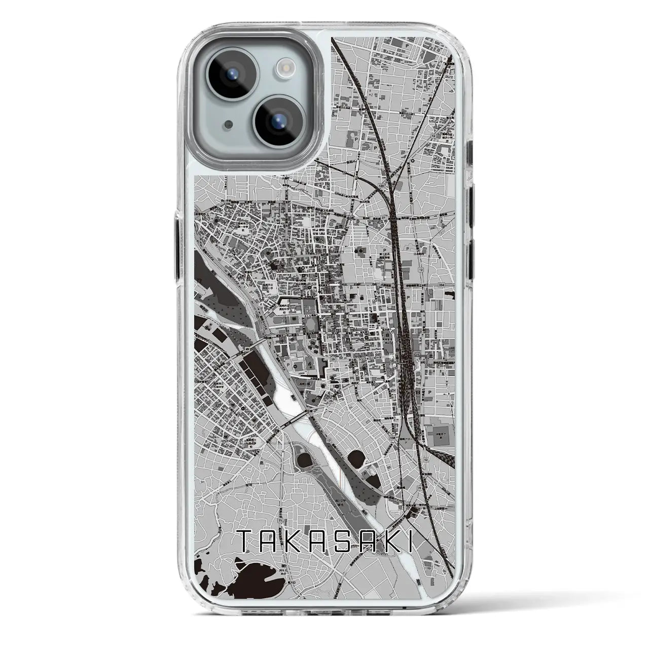 【高崎(群馬県)】地図柄iPhoneケース(MagSafeタイプ)