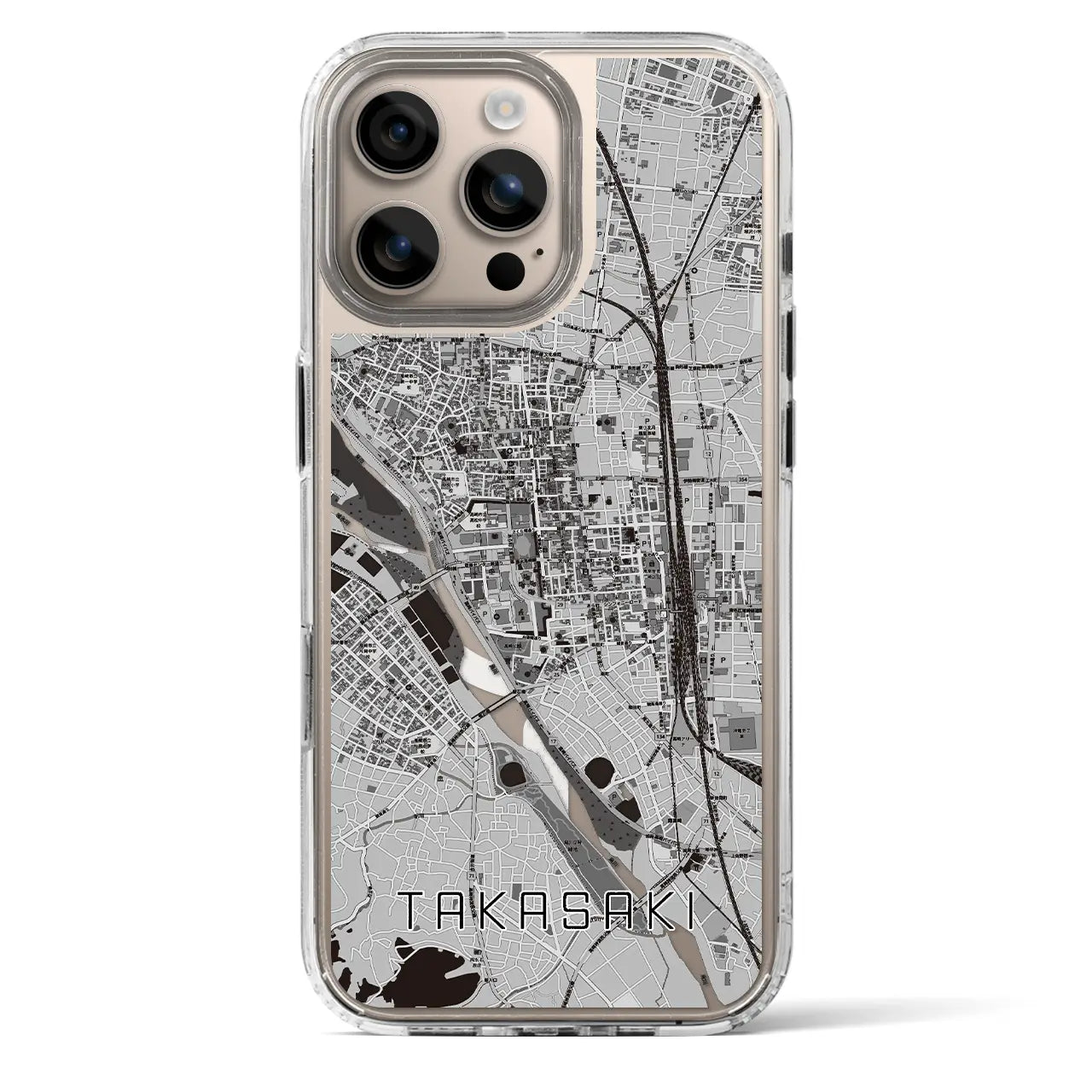 【高崎(群馬県)】地図柄iPhoneケース(MagSafeタイプ)