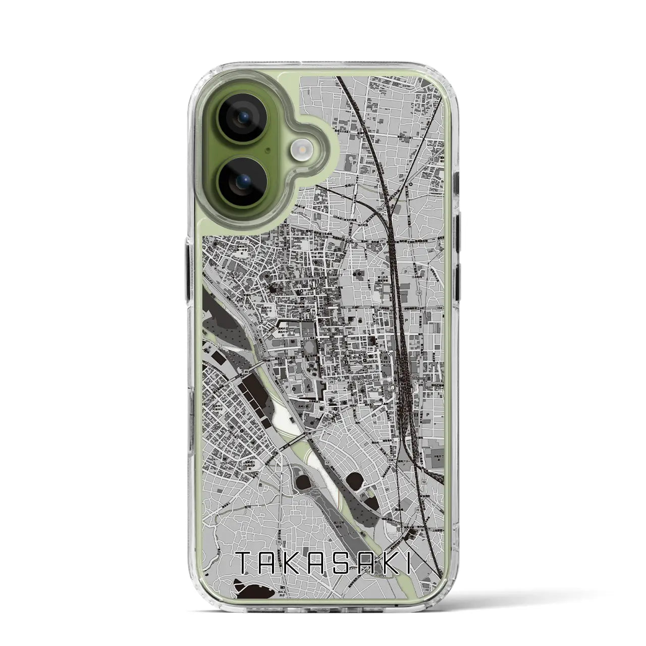 【高崎(群馬県)】地図柄iPhoneケース(MagSafeタイプ)