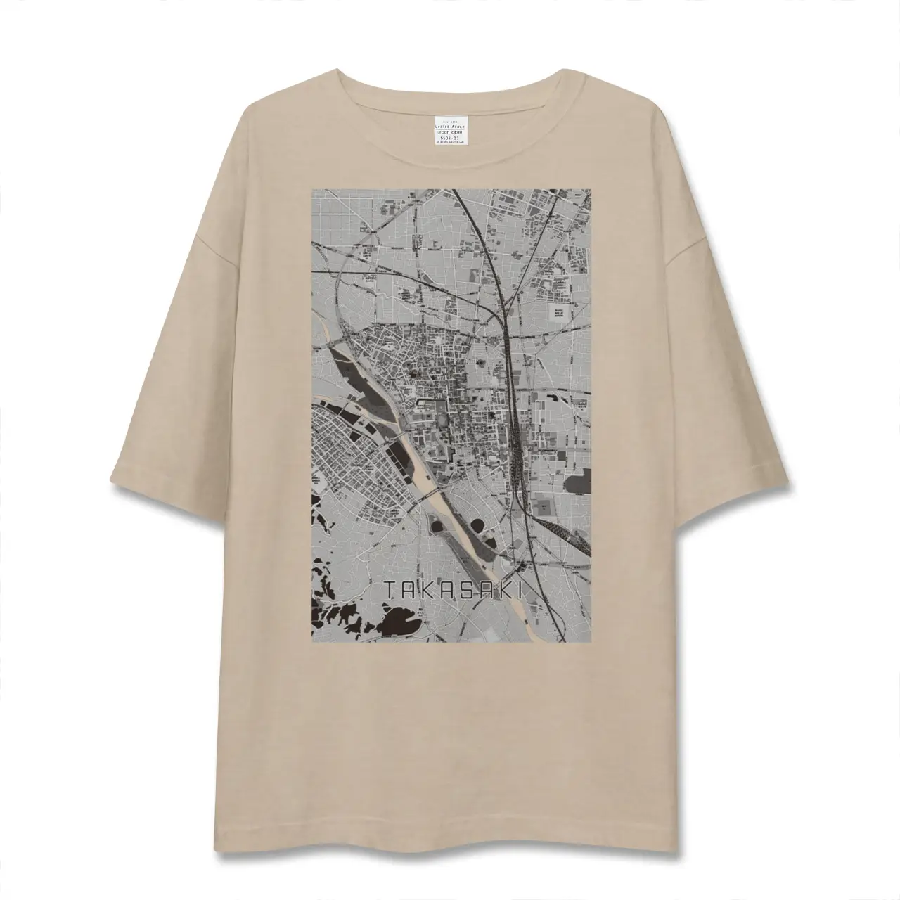 【高崎(群馬県)】地図柄ビッグシルエットTシャツ