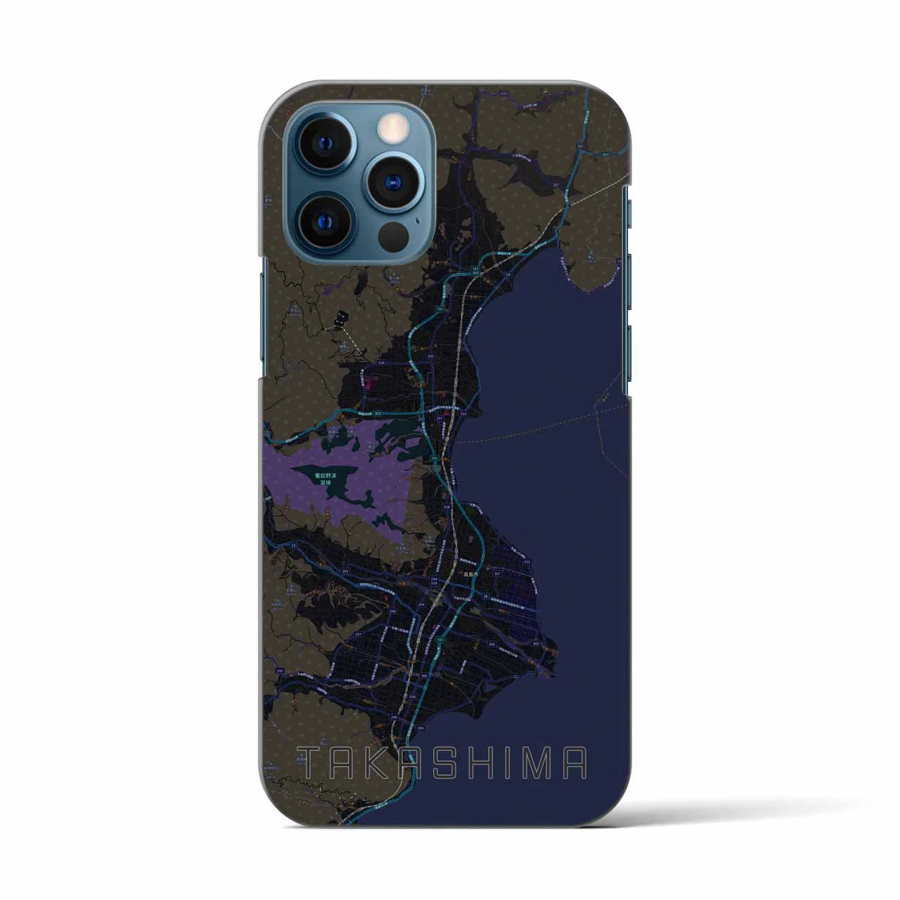 【高島(滋賀県)】地図柄iPhoneケース(バックカバータイプ)