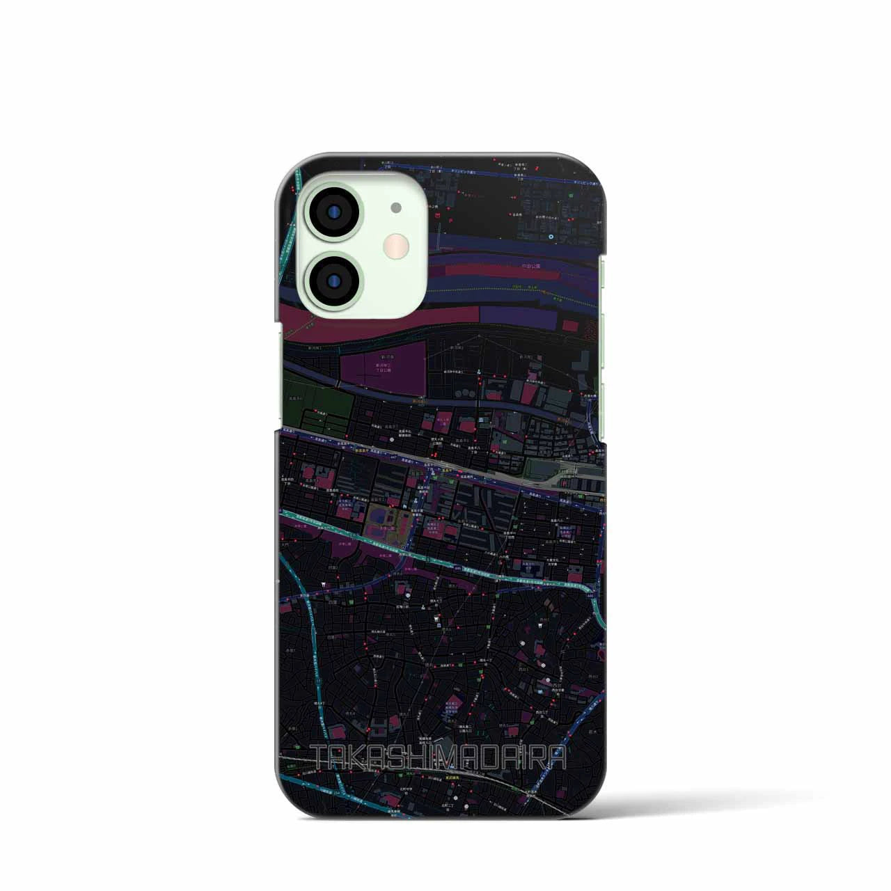【高島平(東京都)】地図柄iPhoneケース(バックカバータイプ)
