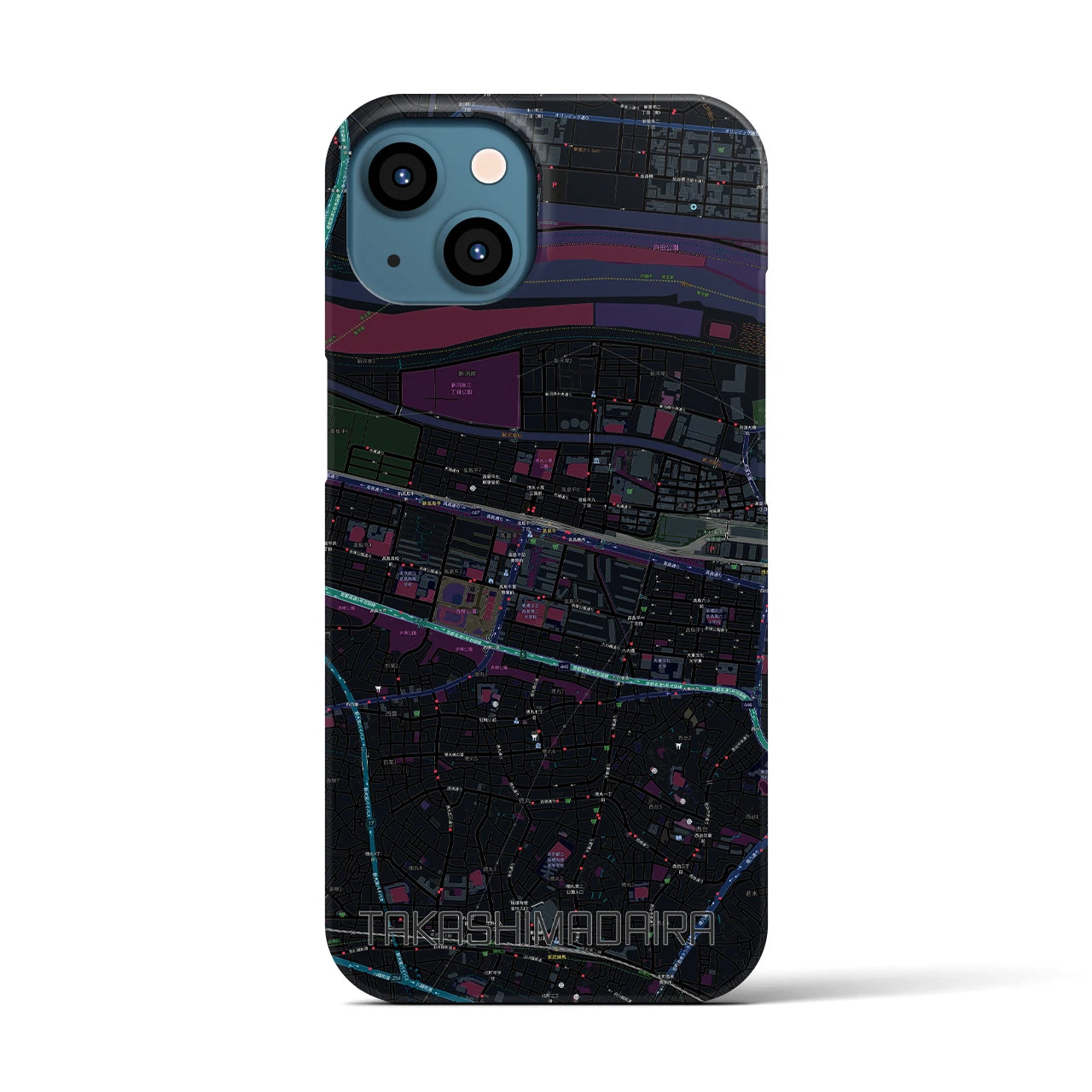 【高島平(東京都)】地図柄iPhoneケース(バックカバータイプ)
