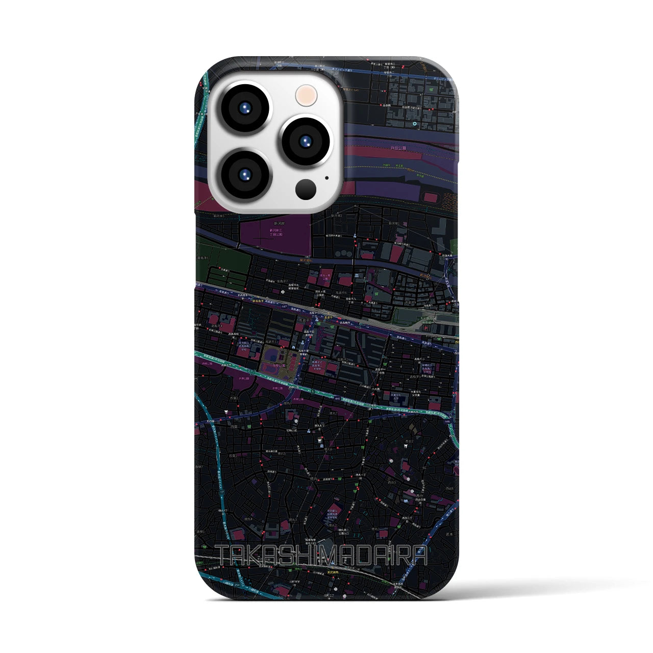 【高島平(東京都)】地図柄iPhoneケース(バックカバータイプ)