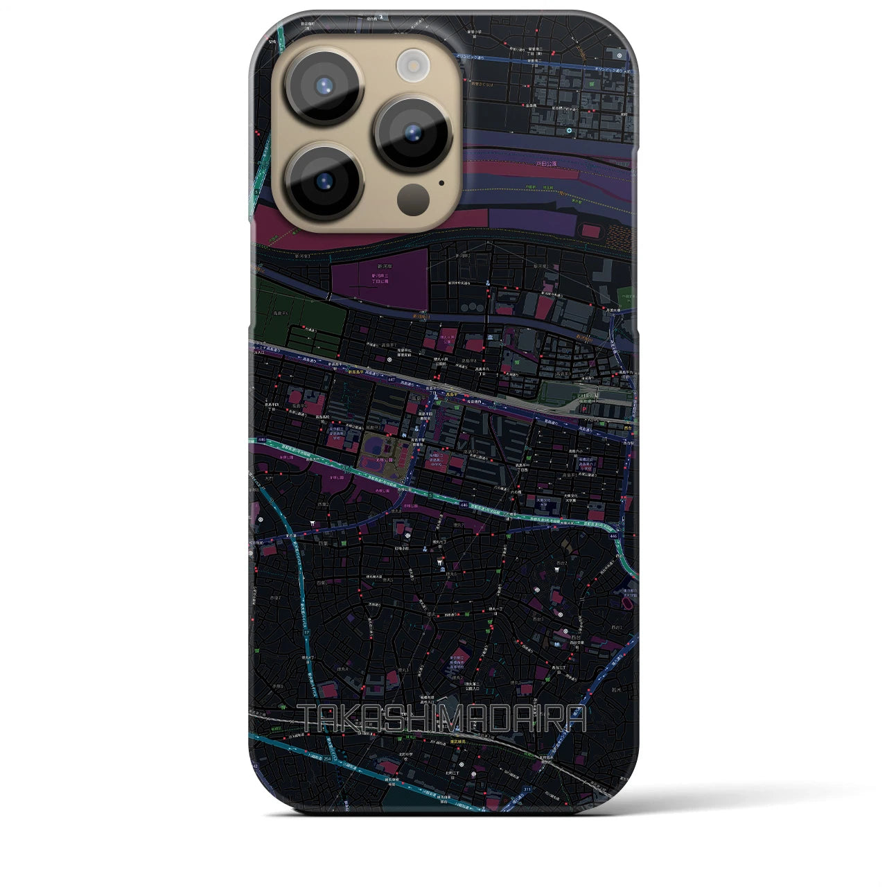 【高島平(東京都)】地図柄iPhoneケース(バックカバータイプ)
