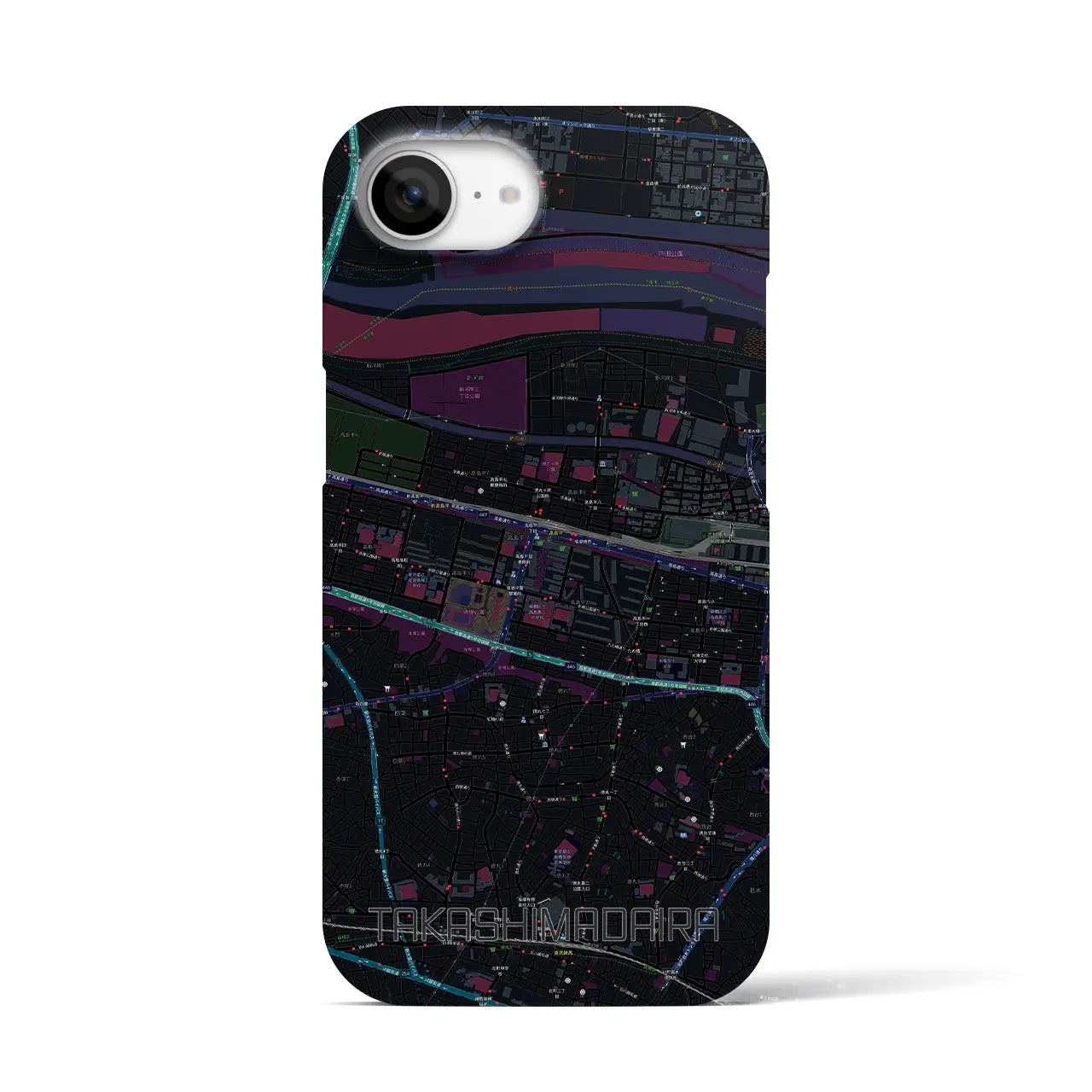 【高島平(東京都)】地図柄iPhoneケース(バックカバータイプ)