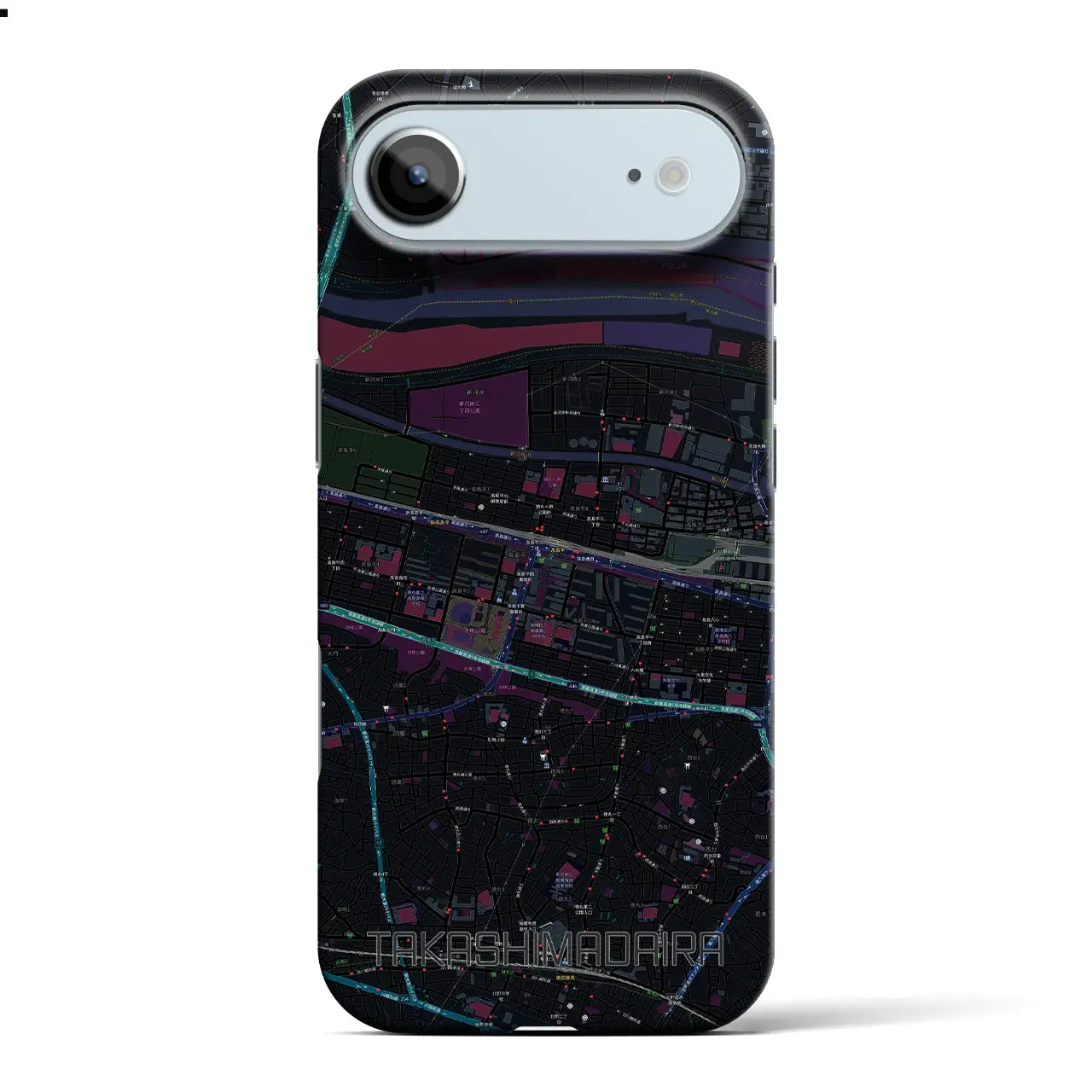 【高島平(東京都)】地図柄iPhoneケース(バックカバータイプ)