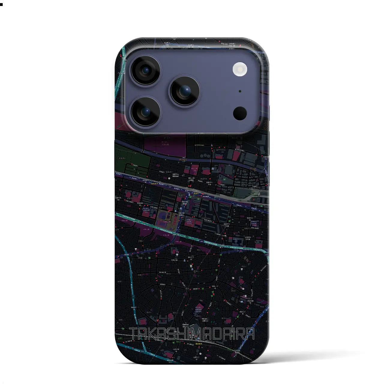 【高島平(東京都)】地図柄iPhoneケース(バックカバータイプ)