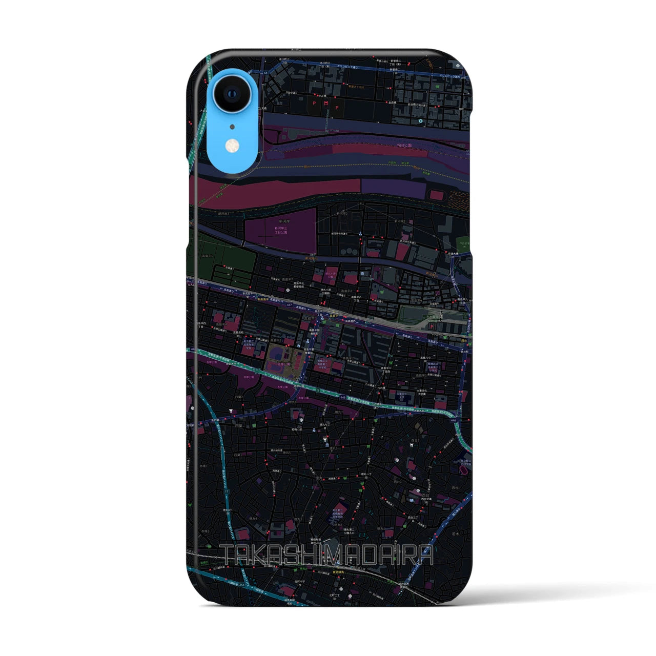 【高島平(東京都)】地図柄iPhoneケース(バックカバータイプ)