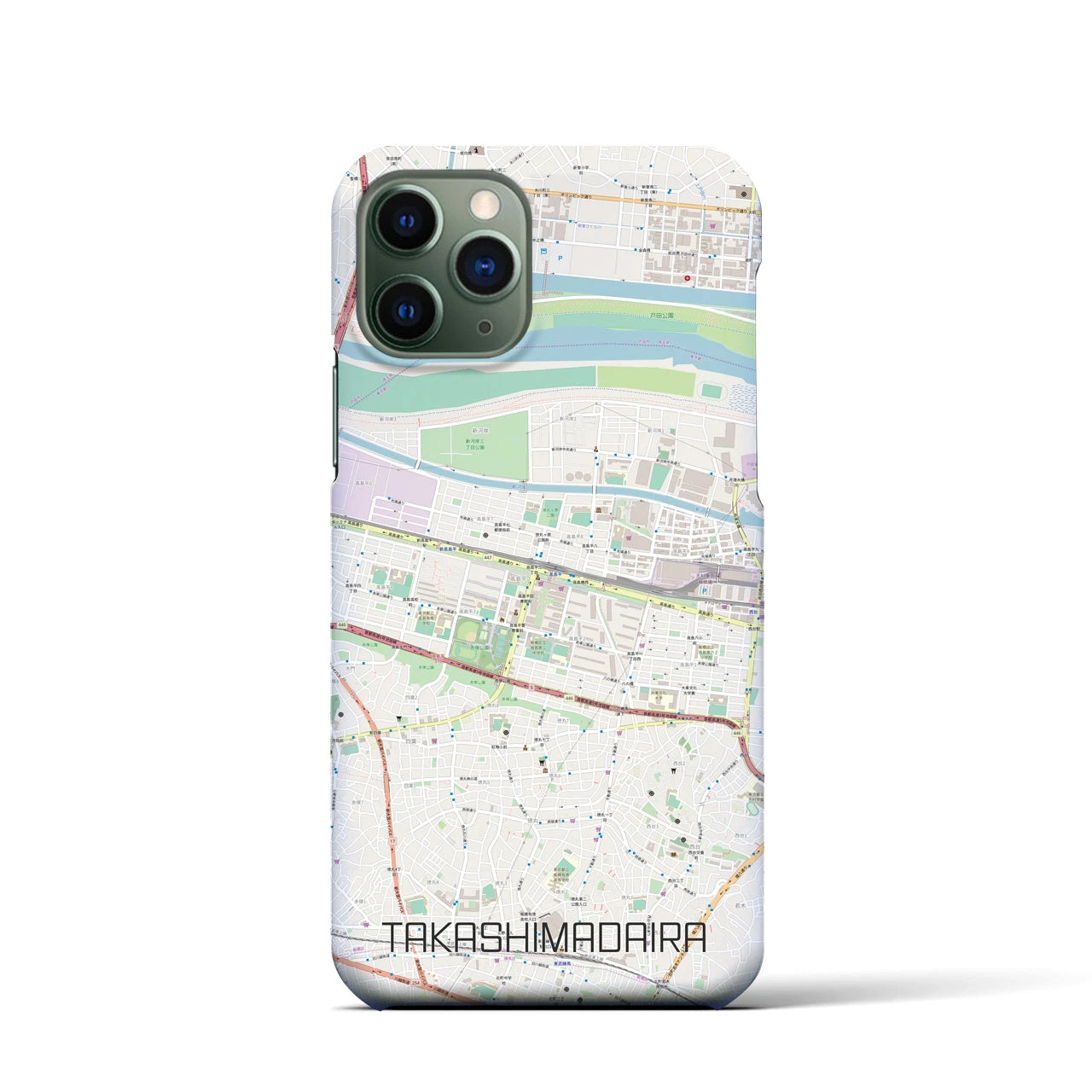 【高島平(東京都)】地図柄iPhoneケース(バックカバータイプ)