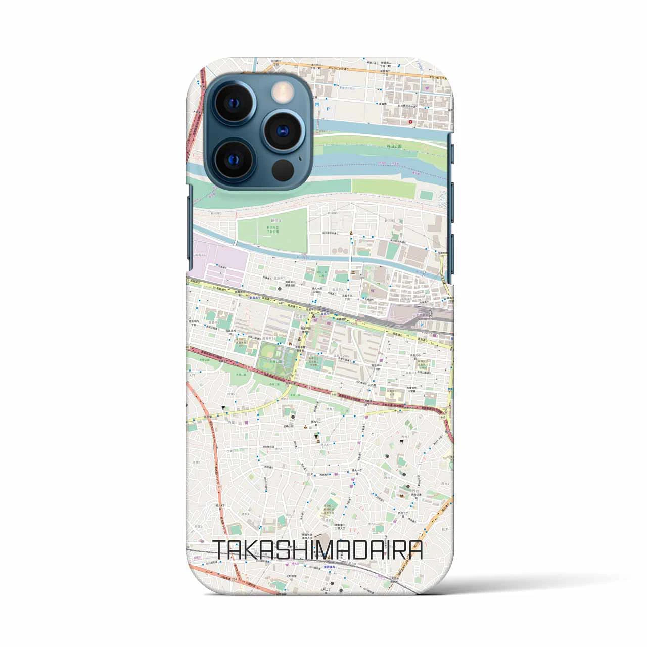 【高島平(東京都)】地図柄iPhoneケース(バックカバータイプ)