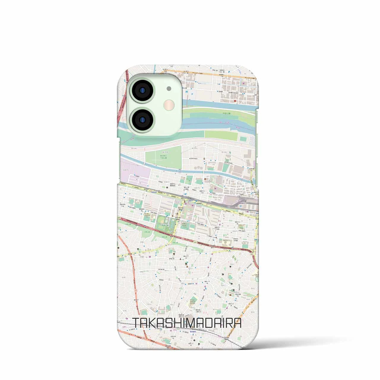 【高島平(東京都)】地図柄iPhoneケース(バックカバータイプ)