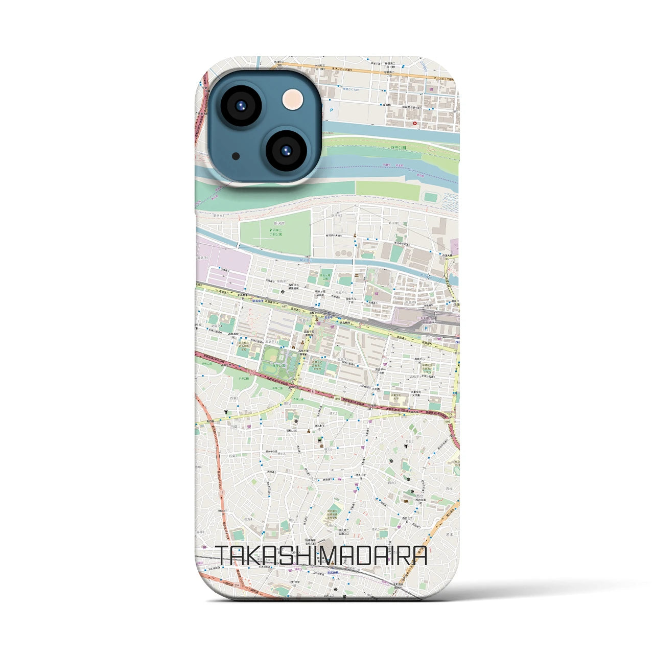 【高島平(東京都)】地図柄iPhoneケース(バックカバータイプ)