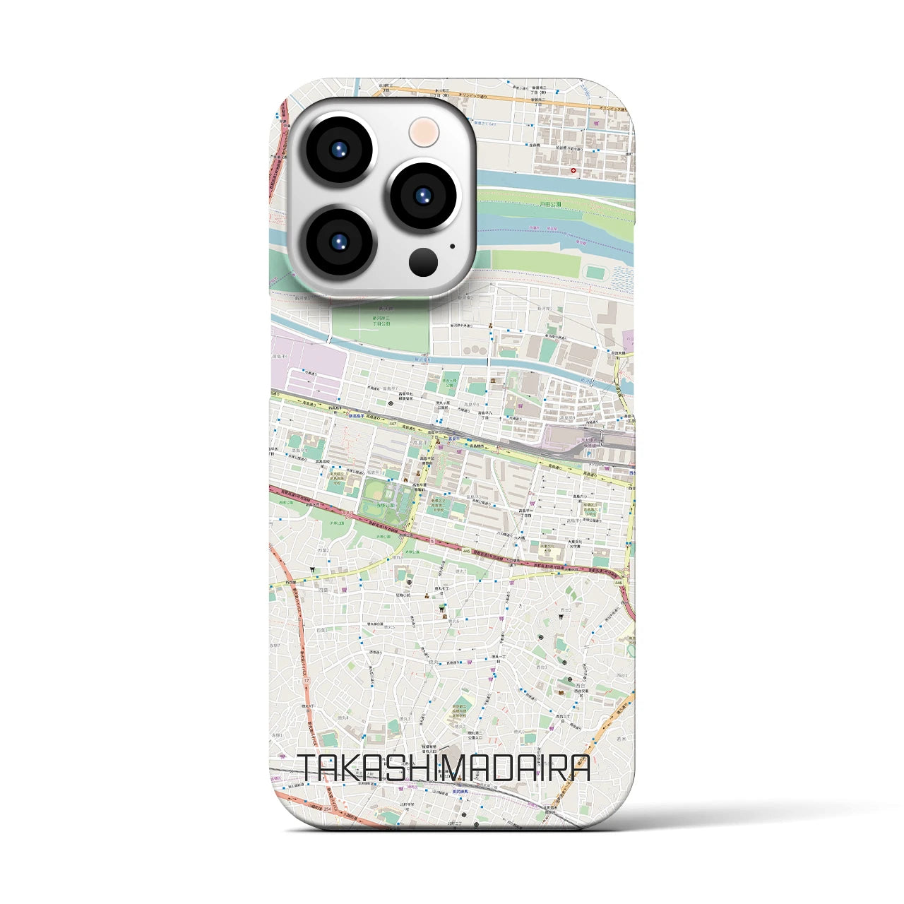 【高島平(東京都)】地図柄iPhoneケース(バックカバータイプ)