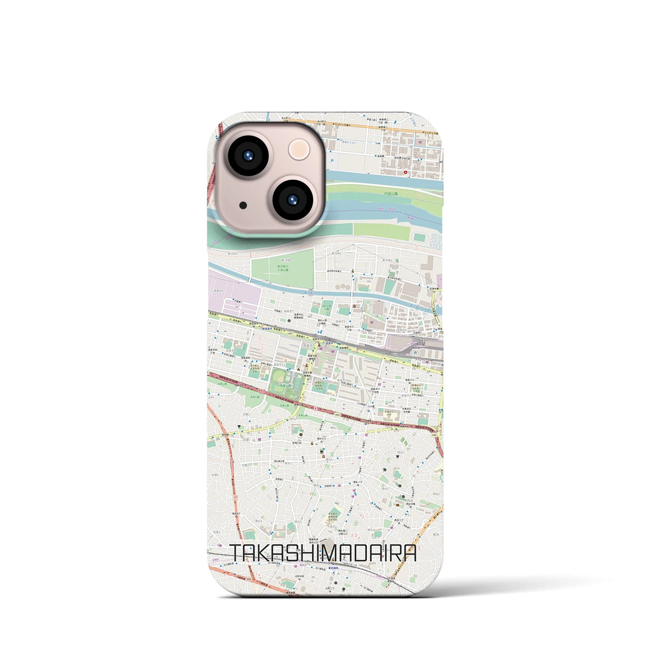 【高島平(東京都)】地図柄iPhoneケース(バックカバータイプ)