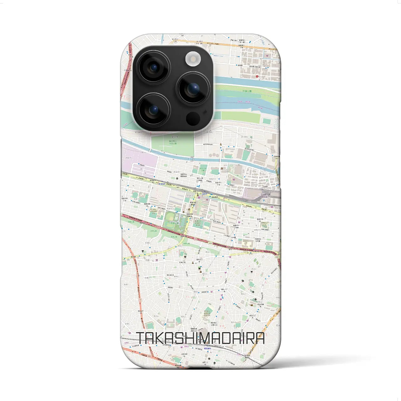 【高島平(東京都)】地図柄iPhoneケース(バックカバータイプ)