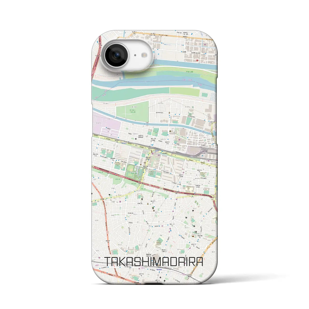 【高島平(東京都)】地図柄iPhoneケース(バックカバータイプ)