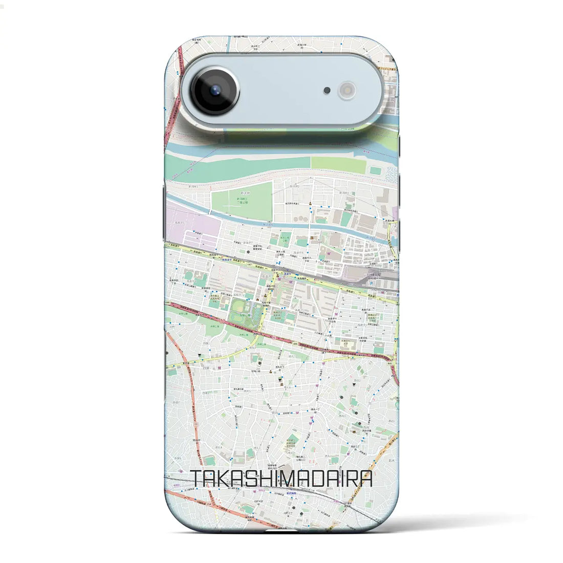【高島平(東京都)】地図柄iPhoneケース(バックカバータイプ)ナチュラル・iPhone 17 Pro Max 用