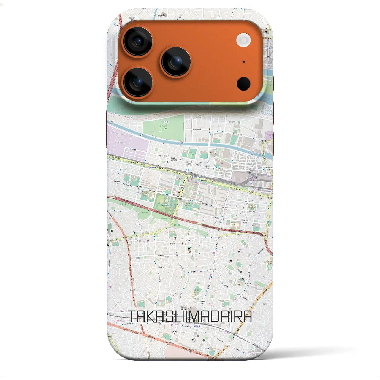 【高島平(東京都)】地図柄iPhoneケース(バックカバータイプ)