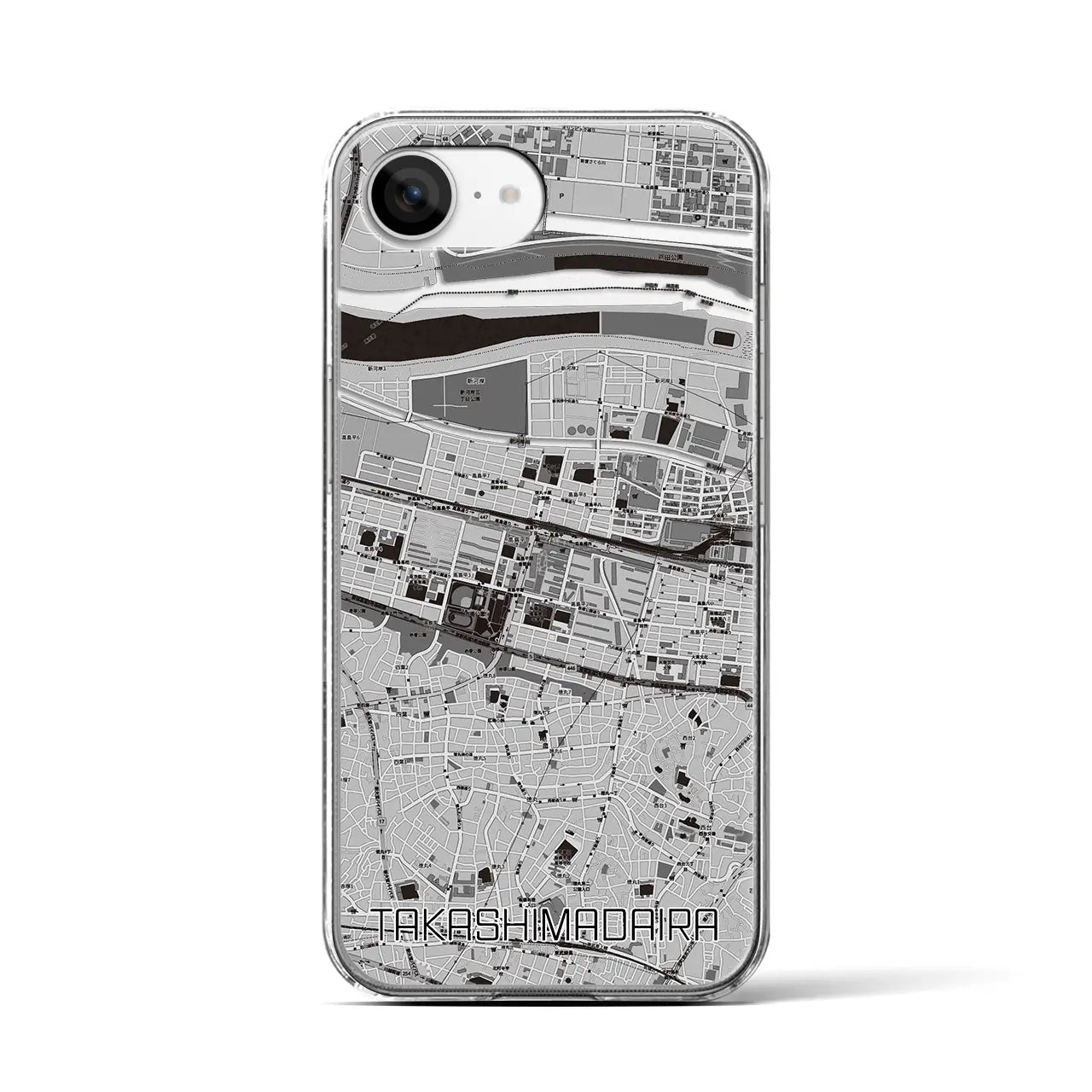 【高島平(東京都)】地図柄iPhoneケース(クリアタイプ)