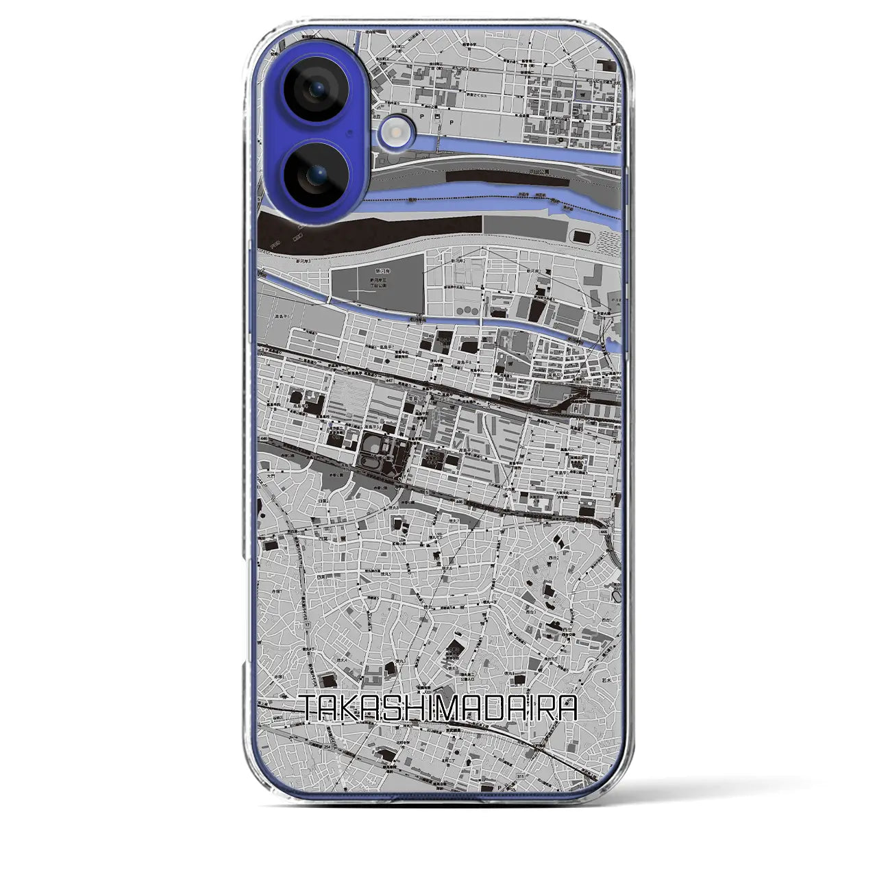 【高島平(東京都)】地図柄iPhoneケース(クリアタイプ)