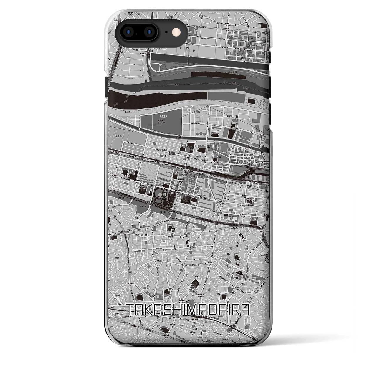 【高島平(東京都)】地図柄iPhoneケース(クリアタイプ)