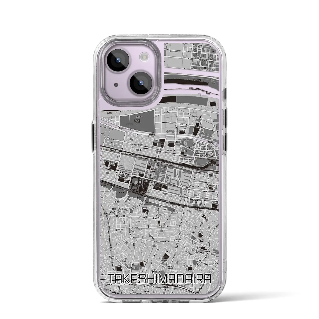 【高島平(東京都)】地図柄iPhoneケース(MagSafeタイプ)