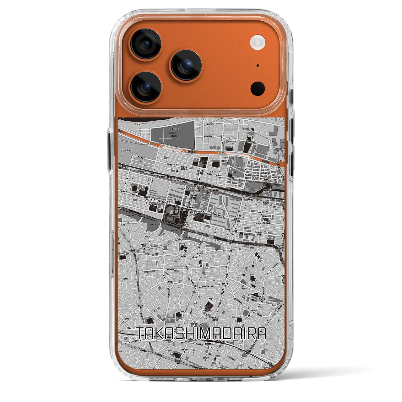 【高島平(東京都)】地図柄iPhoneケース(MagSafeタイプ)