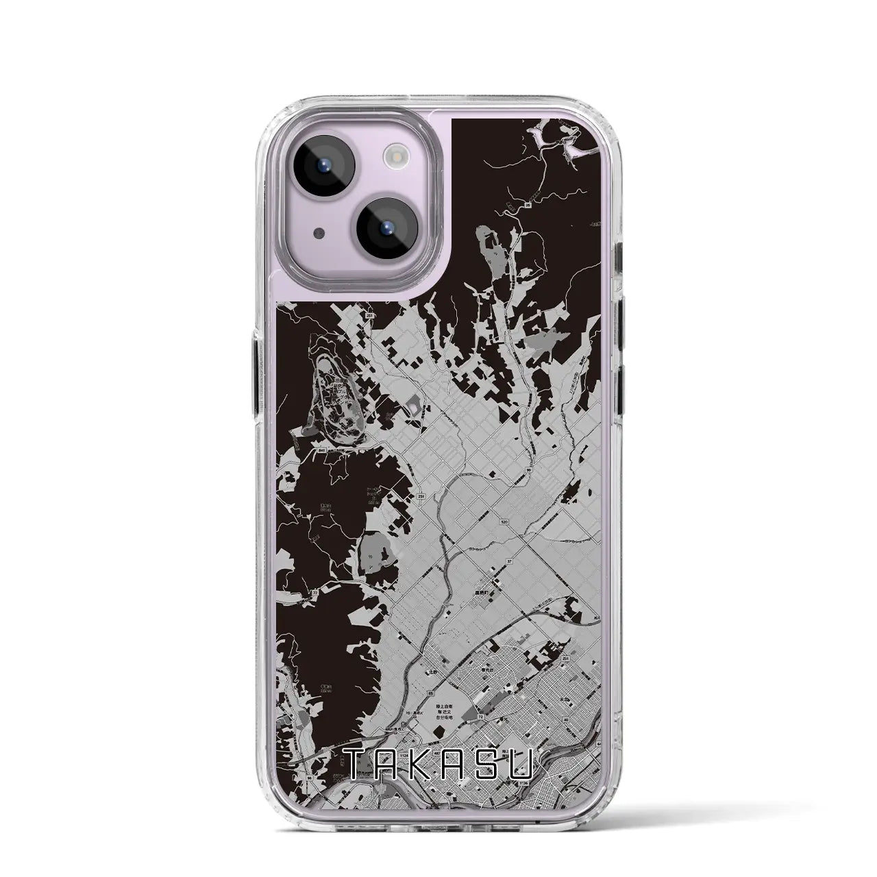 【鷹栖(北海道)】地図柄iPhoneケース(MagSafeタイプ)
