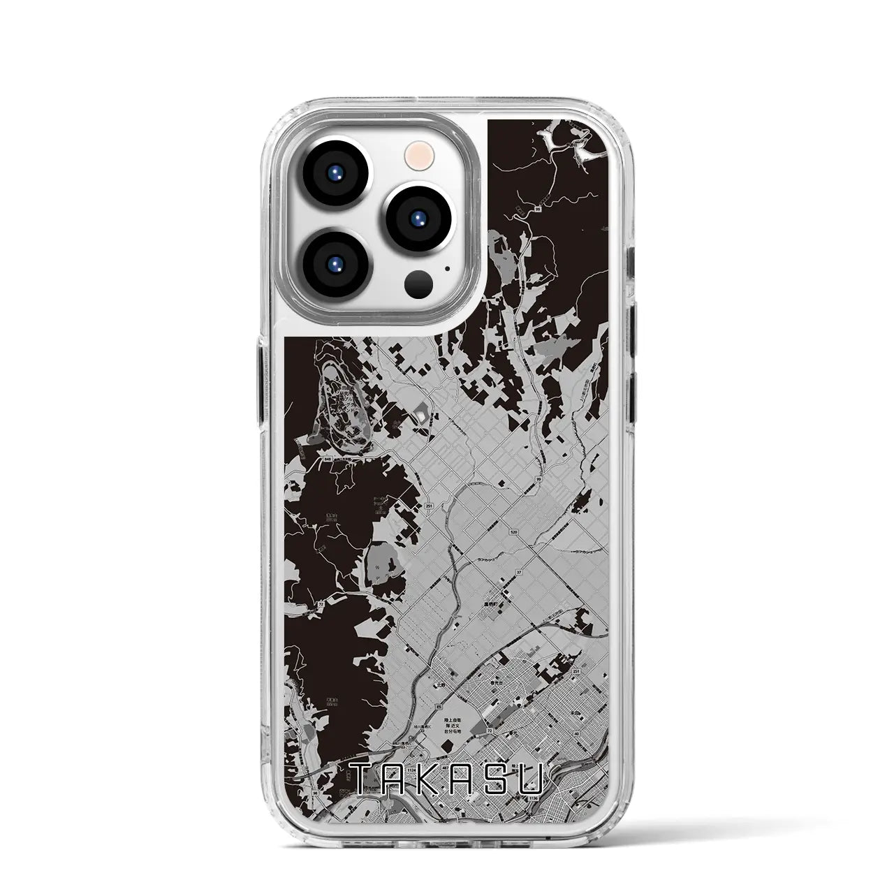 【鷹栖(北海道)】地図柄iPhoneケース(MagSafeタイプ)