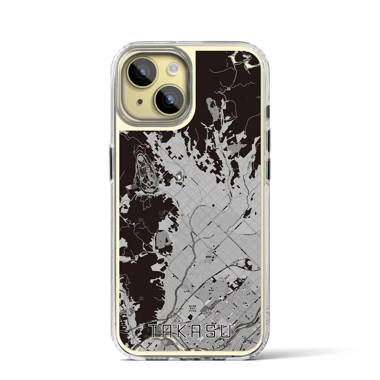 【鷹栖(北海道)】地図柄iPhoneケース(MagSafeタイプ)