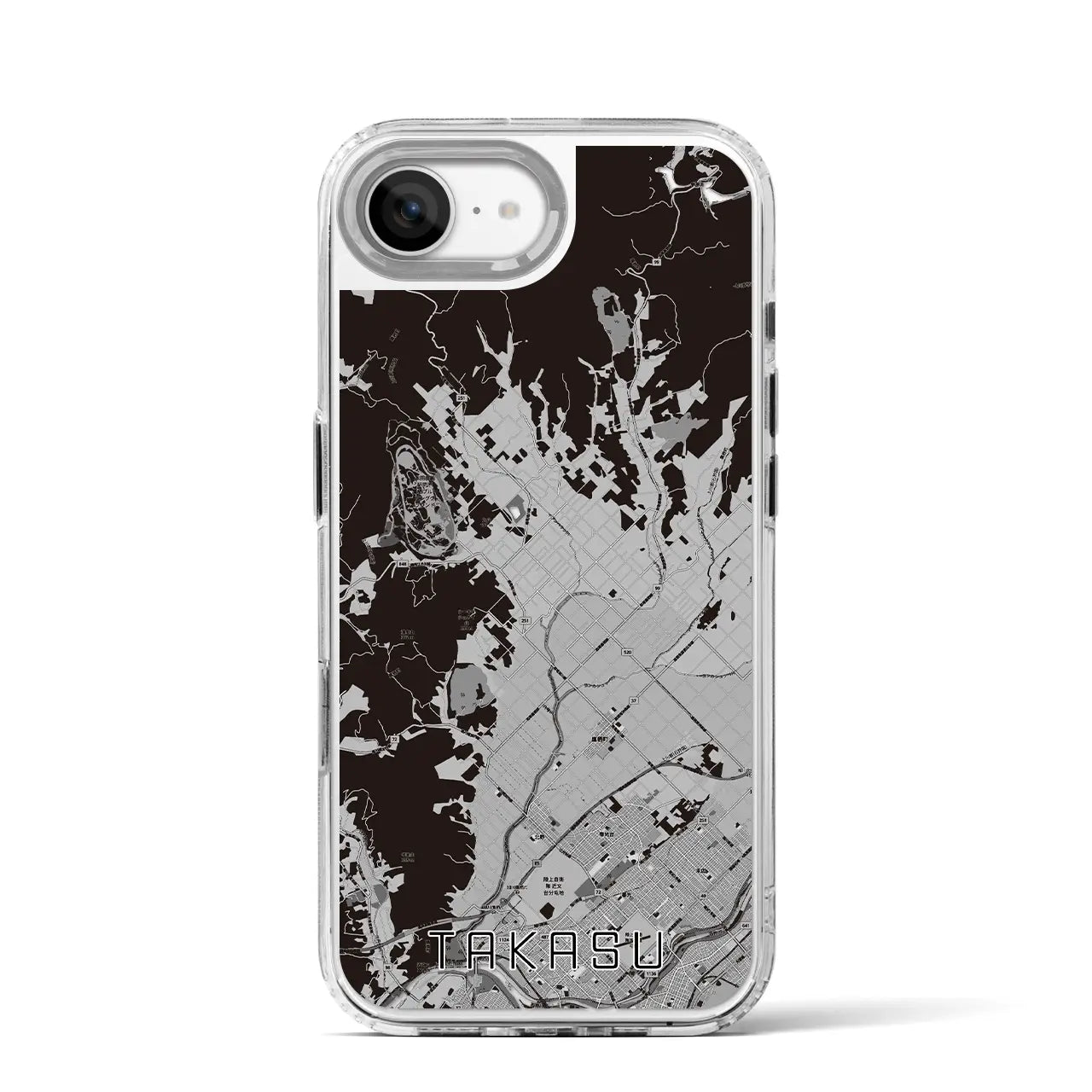 【鷹栖(北海道)】地図柄iPhoneケース(MagSafeタイプ)