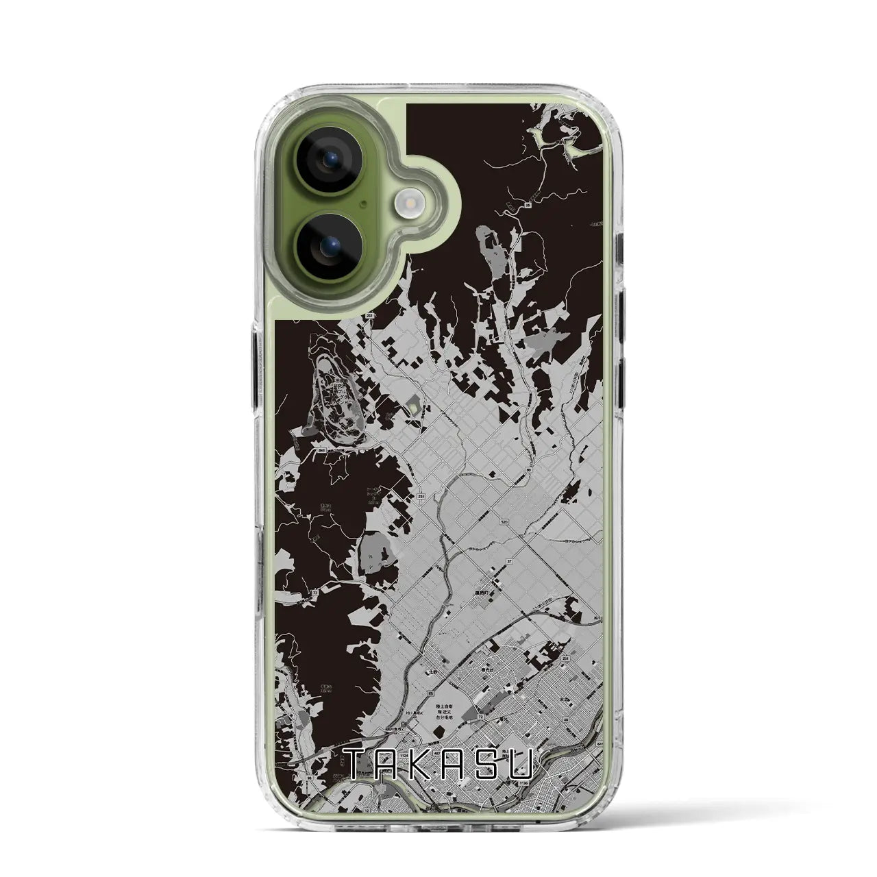 【鷹栖(北海道)】地図柄iPhoneケース(MagSafeタイプ)