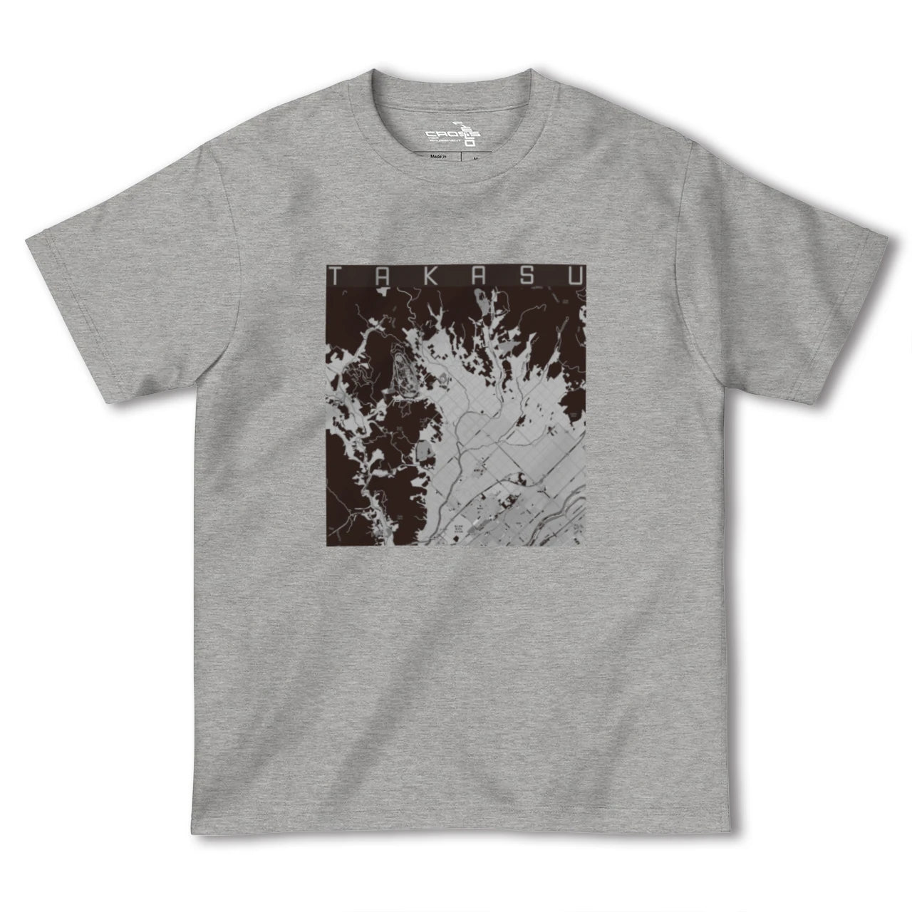 【鷹栖(北海道)】地図柄ヘビーウェイトTシャツ