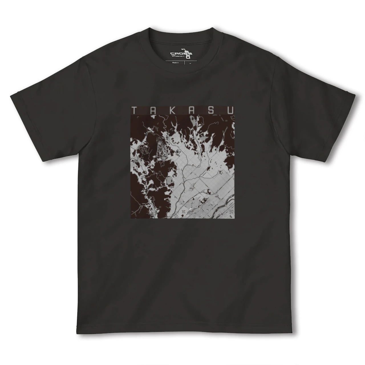 【鷹栖(北海道)】地図柄ヘビーウェイトTシャツ