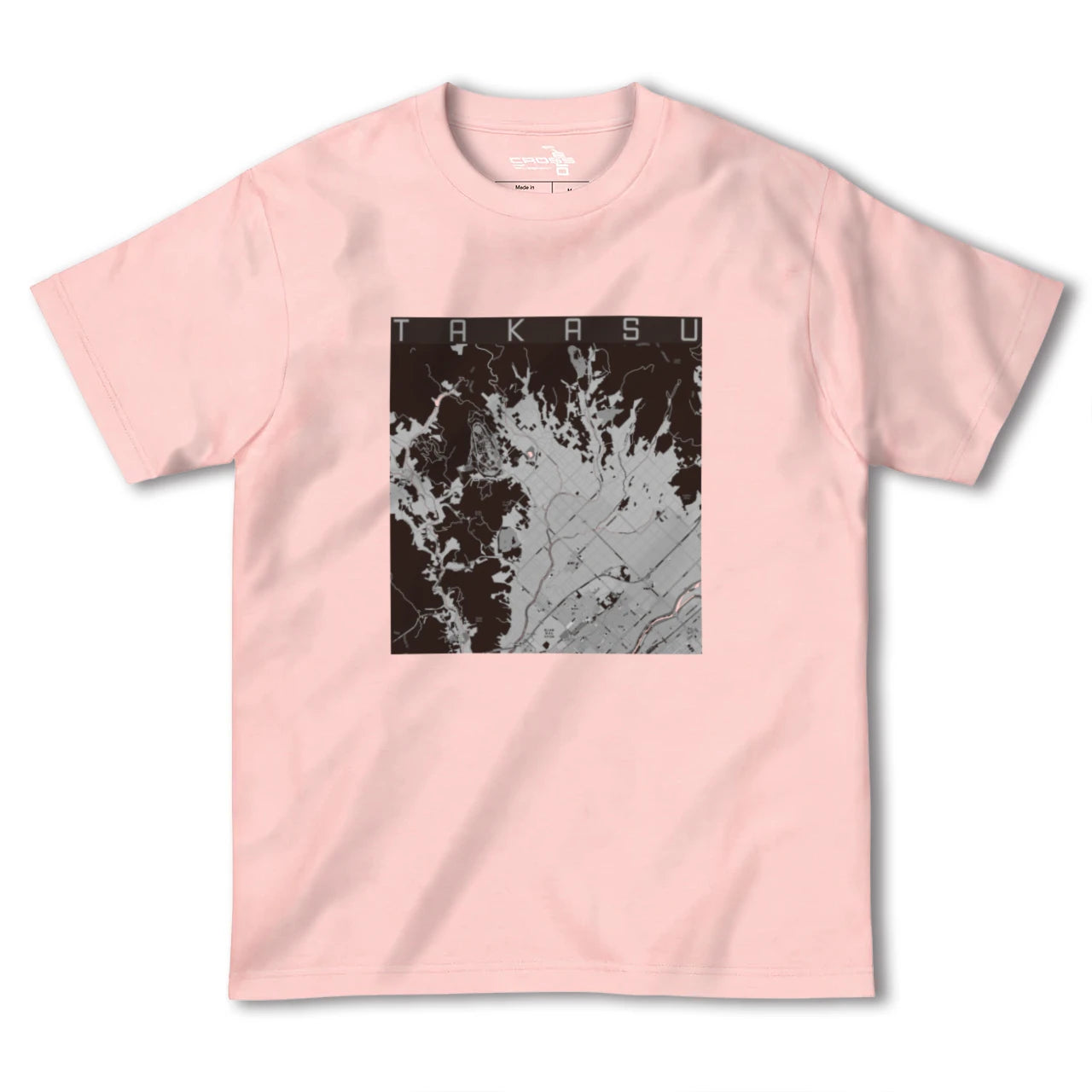 【鷹栖(北海道)】地図柄ヘビーウェイトTシャツ