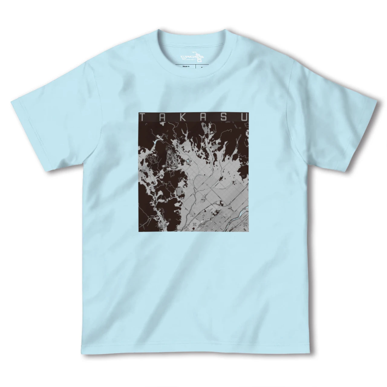 【鷹栖(北海道)】地図柄ヘビーウェイトTシャツ
