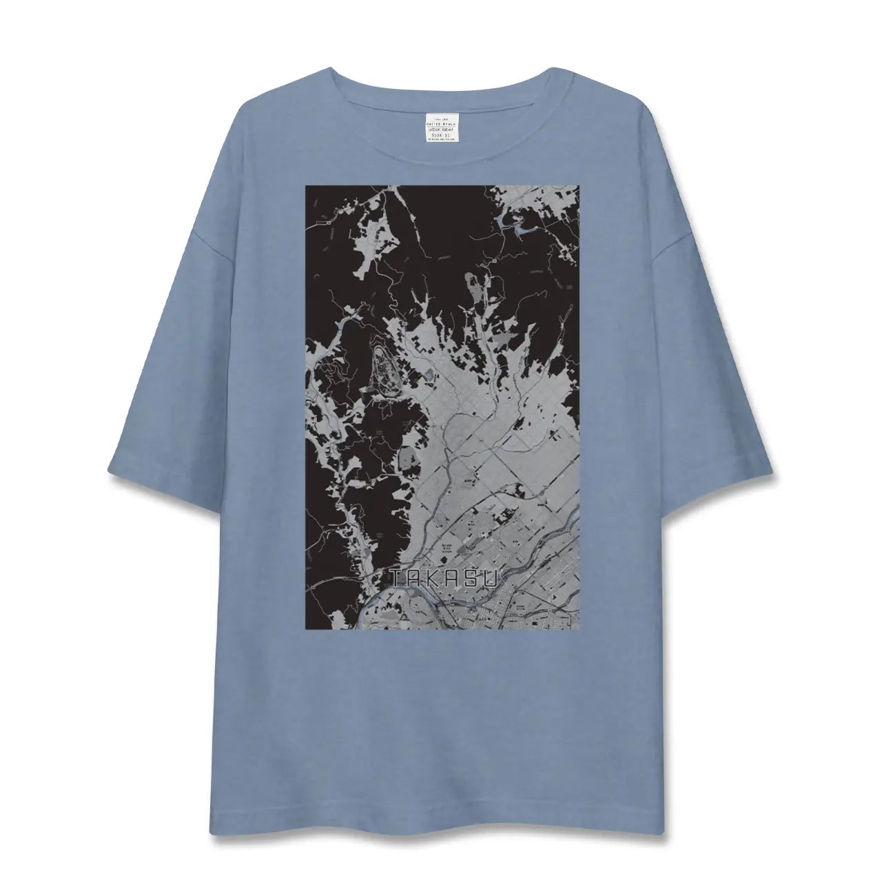 【鷹栖(北海道)】地図柄ビッグシルエットTシャツ