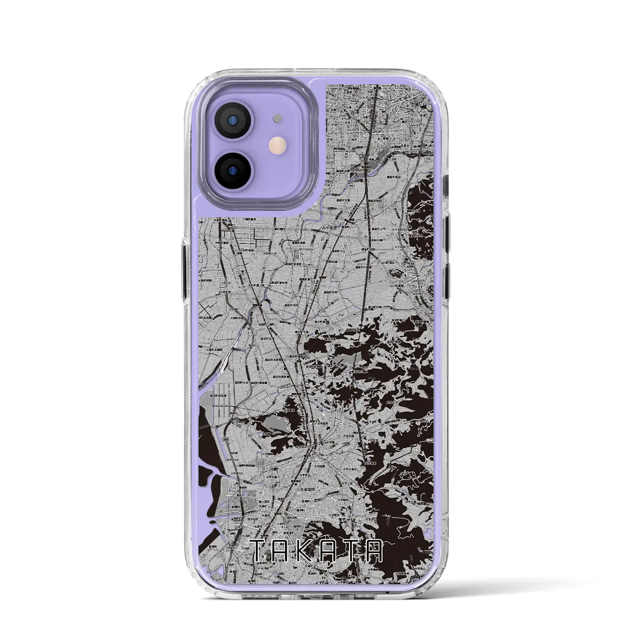 【高田(福岡県)】地図柄iPhoneケース(MagSafeタイプ)