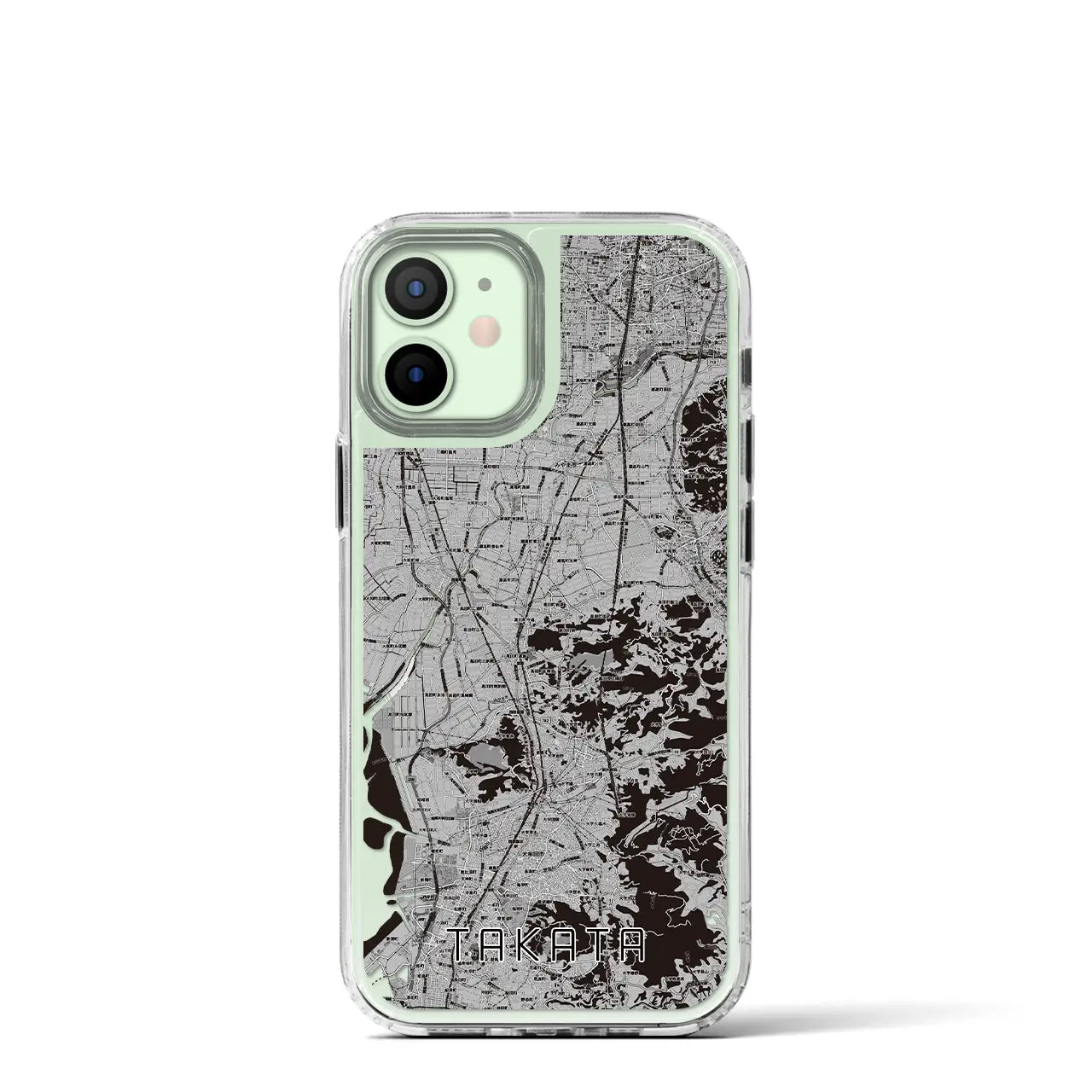 【高田(福岡県)】地図柄iPhoneケース(MagSafeタイプ)