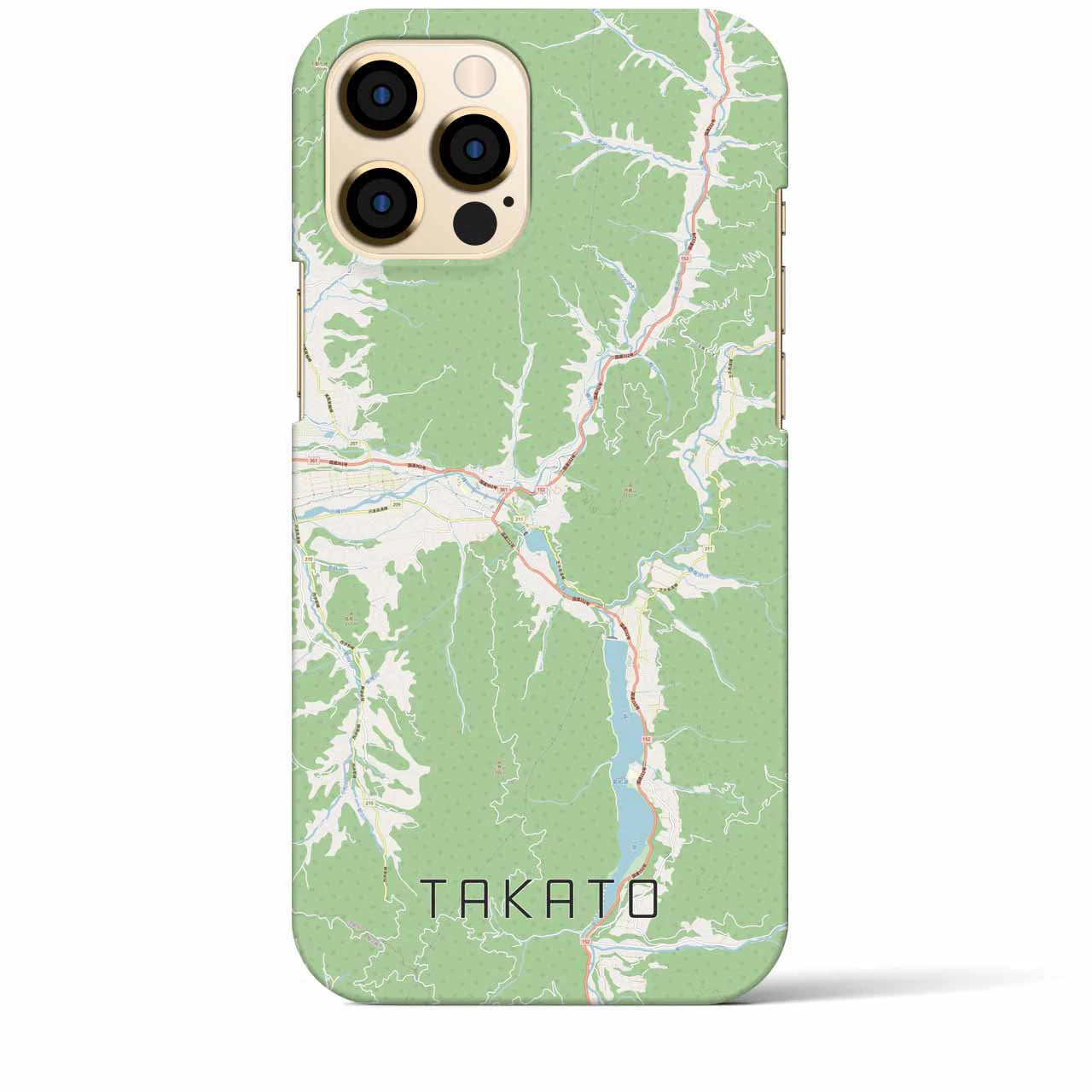 【高遠(長野県)】地図柄iPhoneケース(バックカバータイプ)