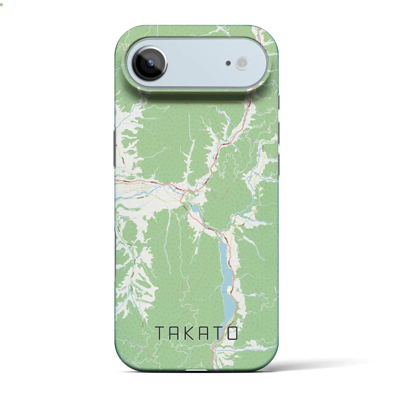 【高遠(長野県)】地図柄iPhoneケース(バックカバータイプ)