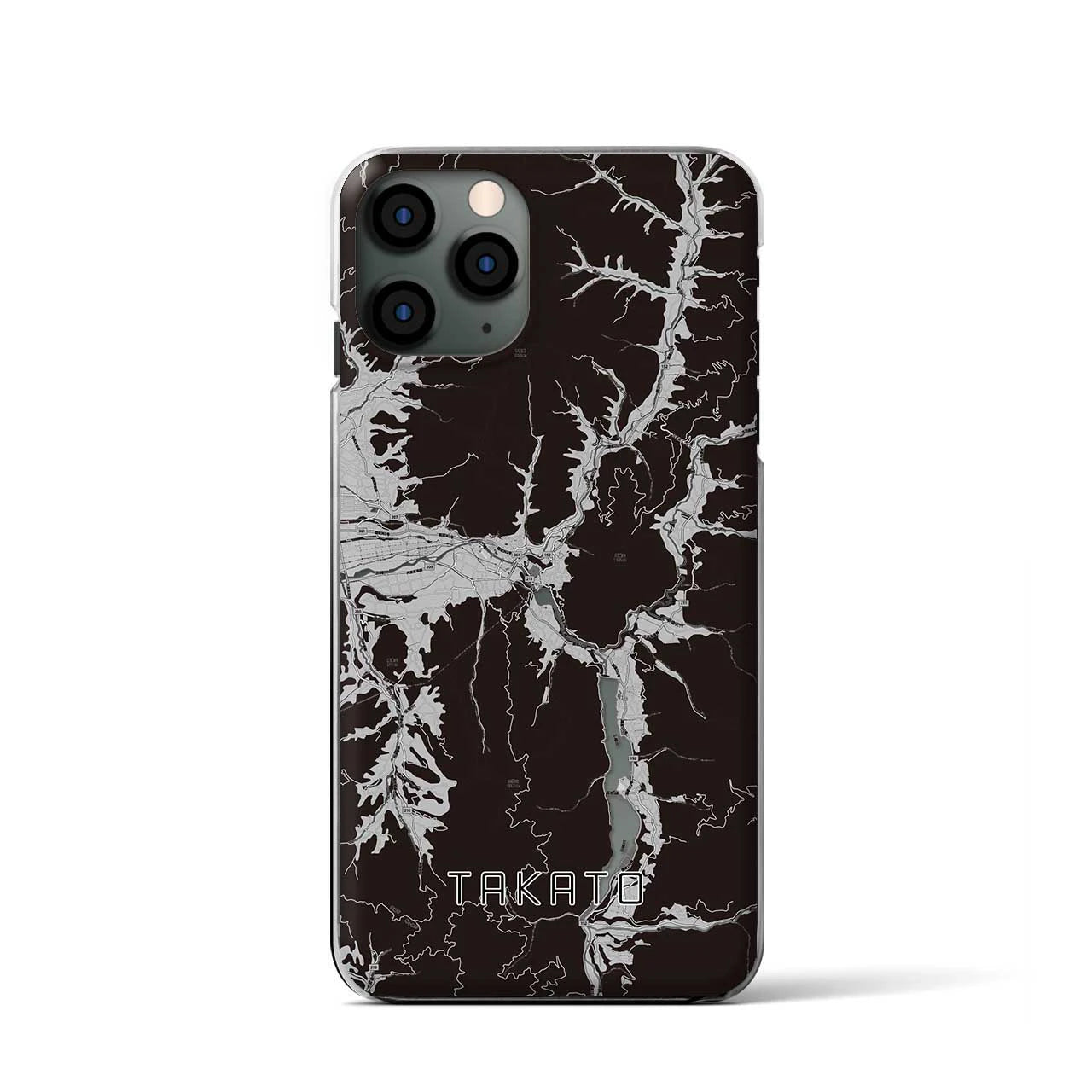 【高遠(長野県)】地図柄iPhoneケース(クリアタイプ)