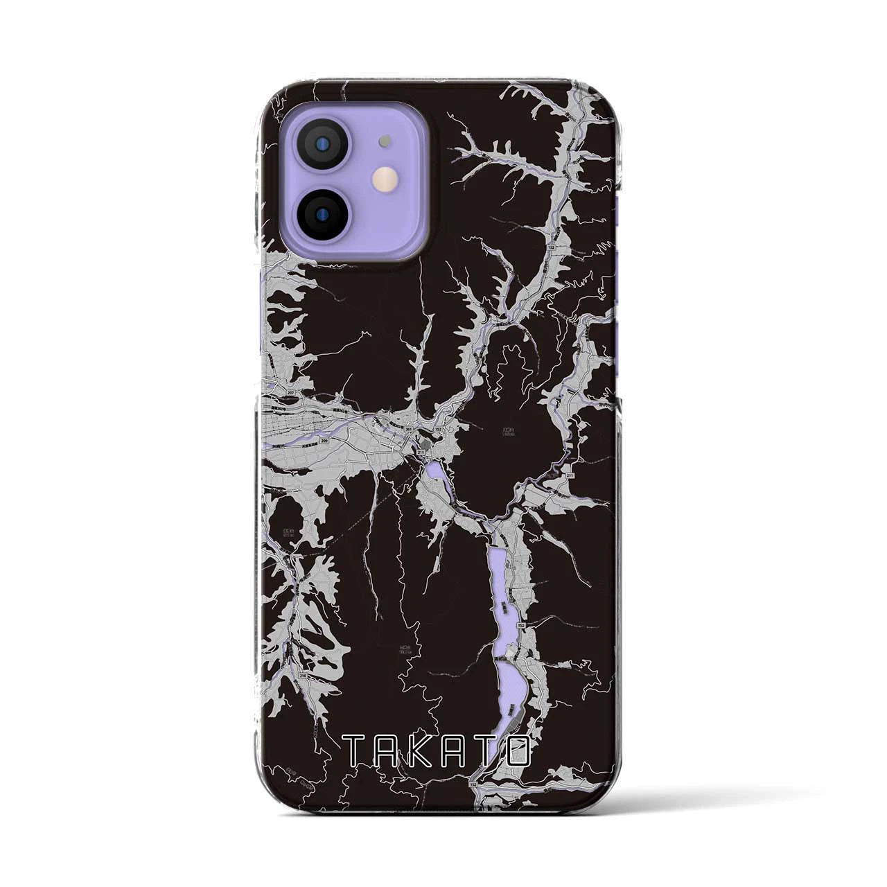 【高遠(長野県)】地図柄iPhoneケース(クリアタイプ)