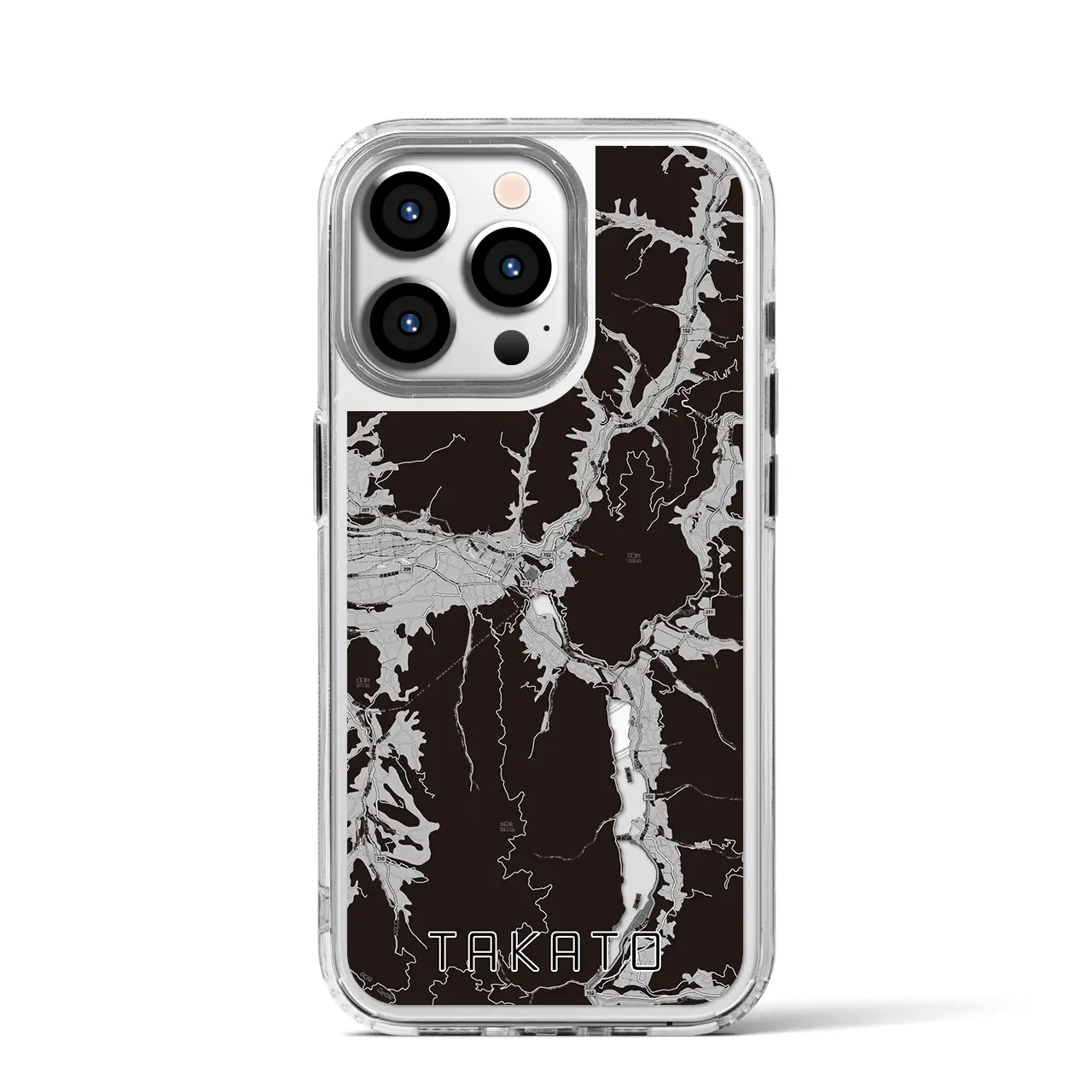 【高遠(長野県)】地図柄iPhoneケース(MagSafeタイプ)