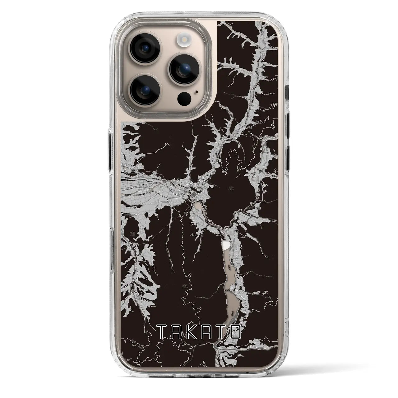 【高遠(長野県)】地図柄iPhoneケース(MagSafeタイプ)