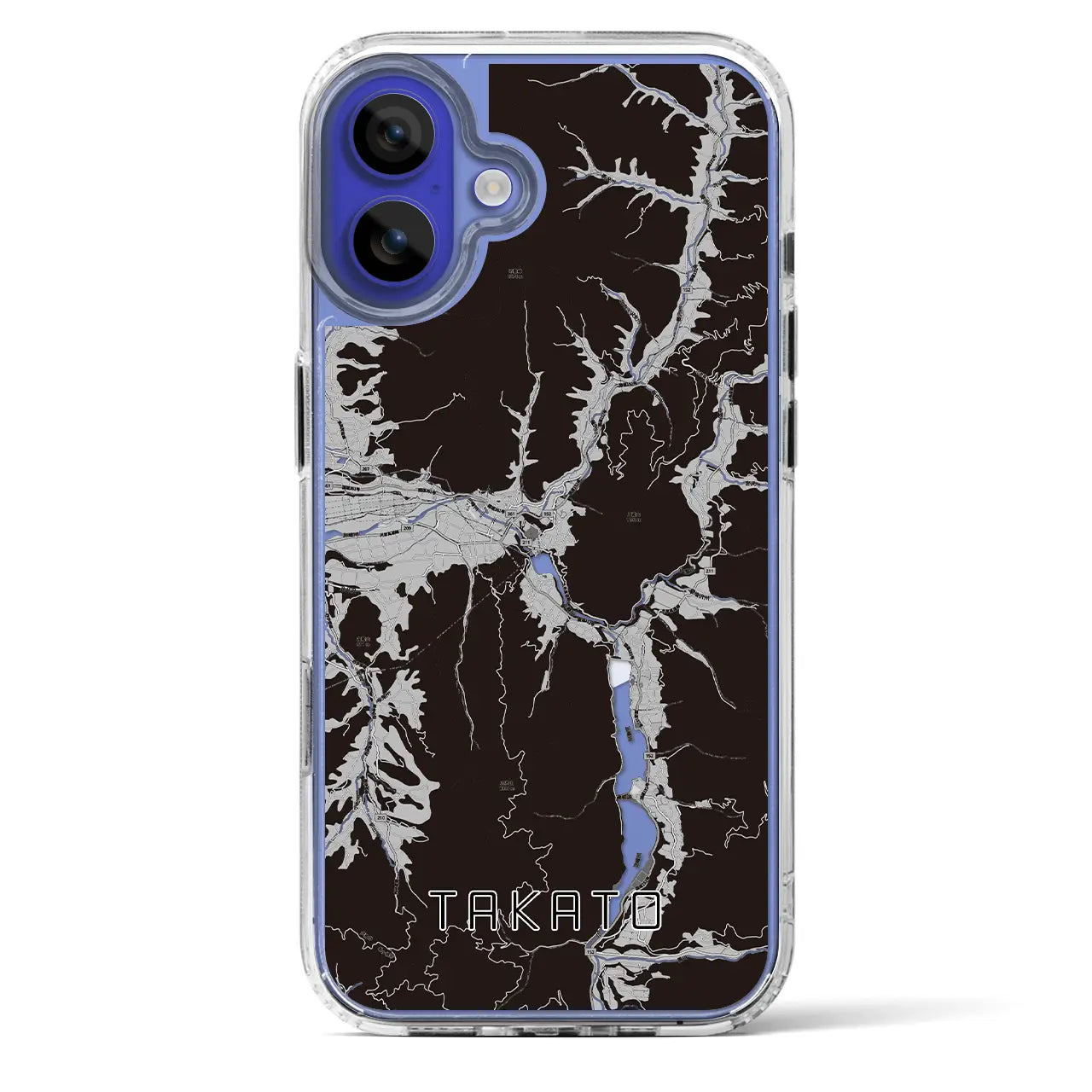 【高遠(長野県)】地図柄iPhoneケース(MagSafeタイプ)