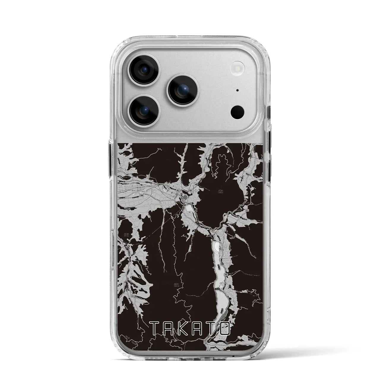 【高遠(長野県)】地図柄iPhoneケース(MagSafeタイプ)