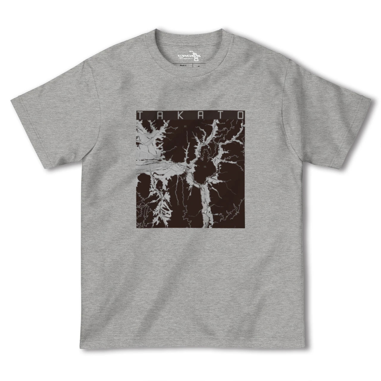 【高遠(長野県)】地図柄ヘビーウェイトTシャツ