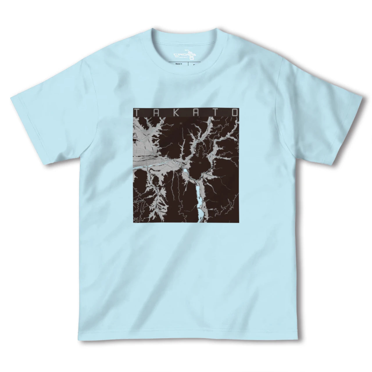 【高遠(長野県)】地図柄ヘビーウェイトTシャツ